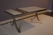 Tisch mit Fliesenauflage um 1970 - 37/41/86