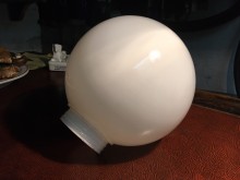   Lampenglas kugel weiß 200mm dm ggw 84,5mm Opalglas  Ersatzglas